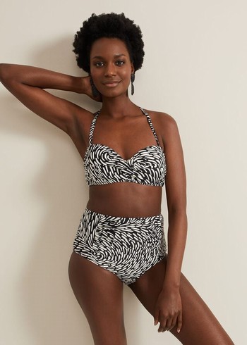 Phase Eight Sasha Print Swimwear Black Australia | AI9123086